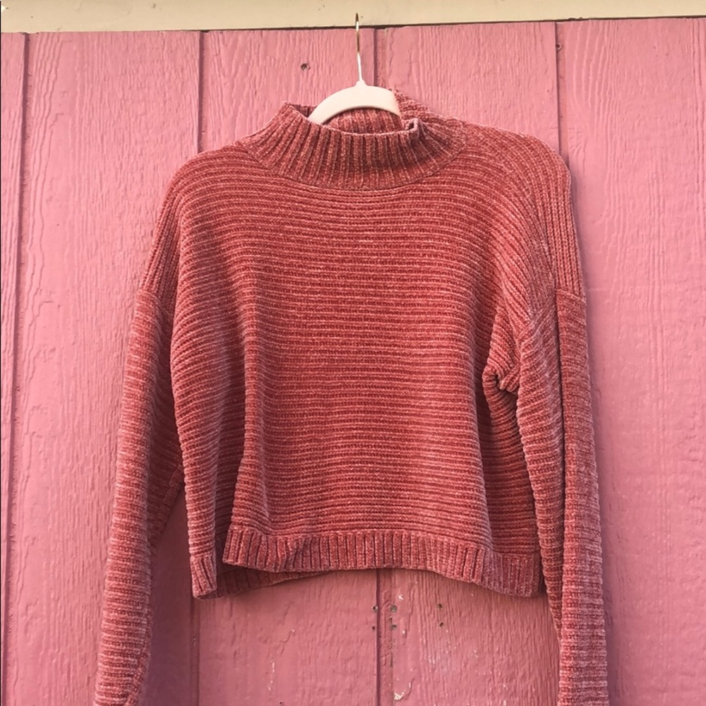 Forever 21 Crop Turtle Neck Sweater